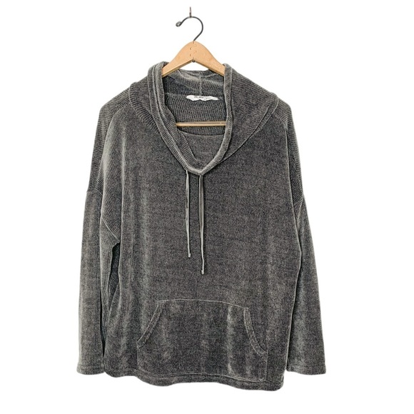 Spring + Mercer Sweaters - Spring + Mercer Nordstrom Chenille Cowl Neck Loungewear Sweater Gray Medium M